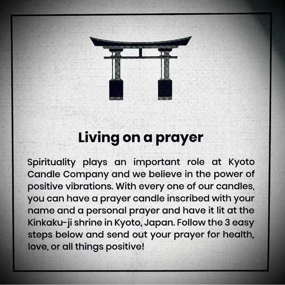 Authentic Kyoto Floral Scented Candle in Black Holder - Picture 5 of 7